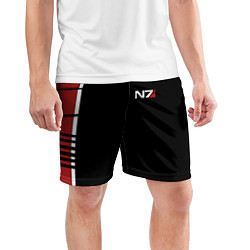Шорты спортивные мужские MASS EFFECT N7, цвет: 3D-принт — фото 2