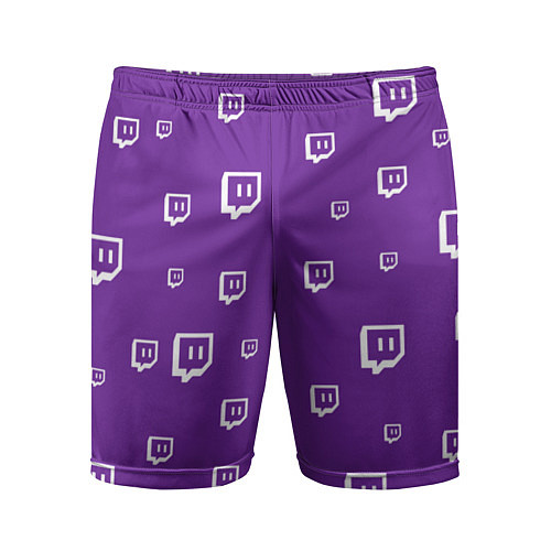 Мужские спортивные шорты Twitch Pattern / 3D-принт – фото 1