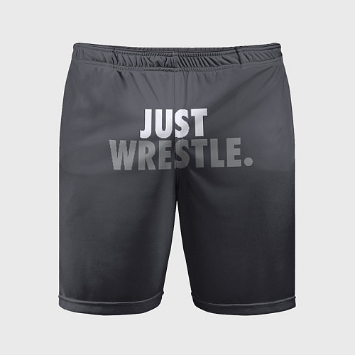 Мужские спортивные шорты Just wrestle / 3D-принт – фото 1