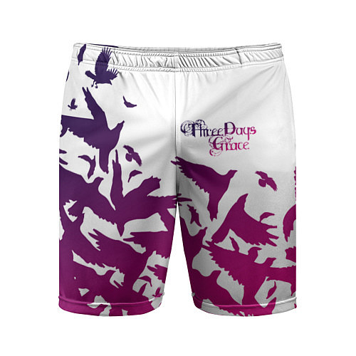 Мужские спортивные шорты Three Days Grace / 3D-принт – фото 1