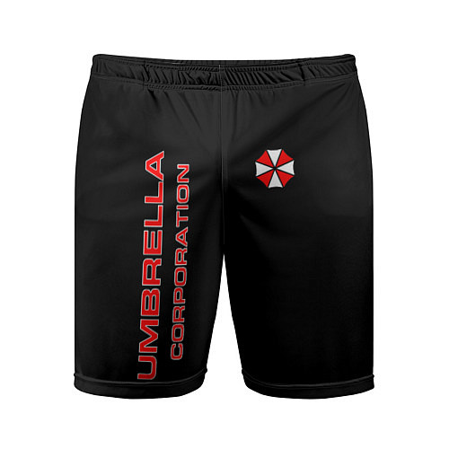 Мужские спортивные шорты Umbrella Corporation / 3D-принт – фото 1