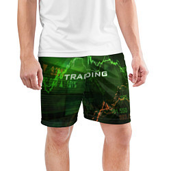 Шорты спортивные мужские Трейдинг 03, цвет: 3D-принт — фото 2