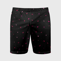 Шорты спортивные мужские Butterflies night, цвет: 3D-принт