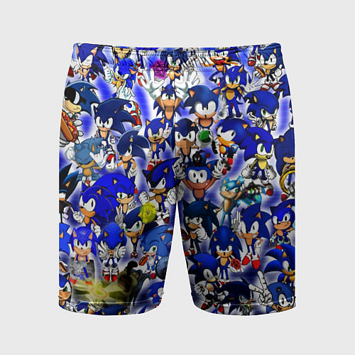 Мужские спортивные шорты All of Sonic / 3D-принт – фото 1