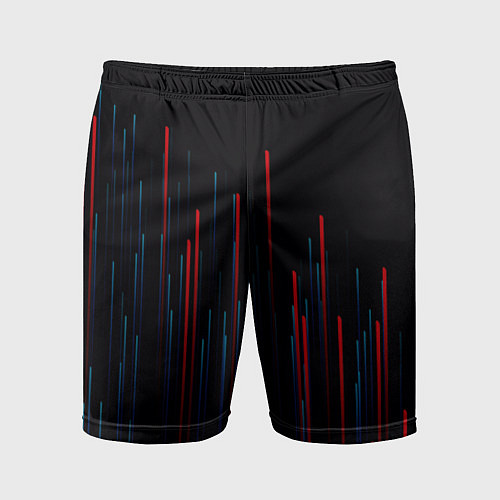 Мужские спортивные шорты Red & Black / 3D-принт – фото 1