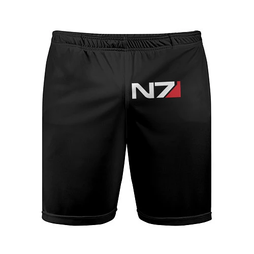 Мужские спортивные шорты MASS EFFECT N7 / 3D-принт – фото 1