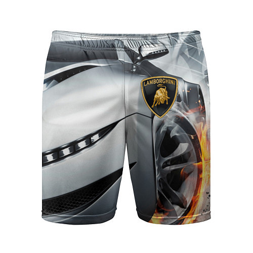Мужские спортивные шорты Lamborghini / 3D-принт – фото 1
