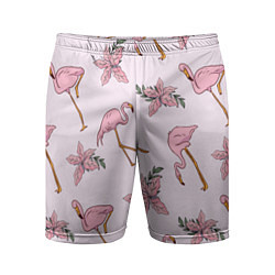 Мужские спортивные шорты Розовый фламинго