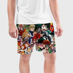 Шорты спортивные мужские Моя геройская академия, цвет: 3D-принт — фото 2