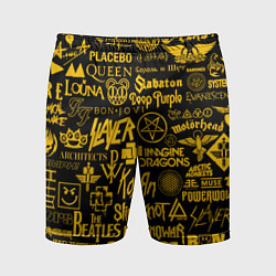 Мужские спортивные шорты ЛОГОТИПЫ РОК ГРУПП