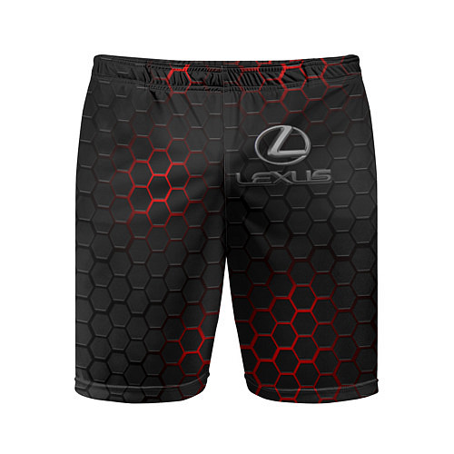 Мужские спортивные шорты LEXUS / 3D-принт – фото 1
