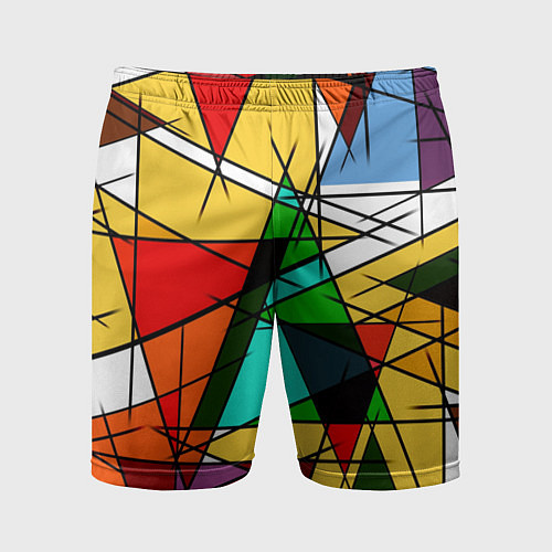 Мужские спортивные шорты ПИКАССО / 3D-принт – фото 1
