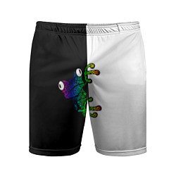 Шорты спортивные мужские Лягуха, цвет: 3D-принт