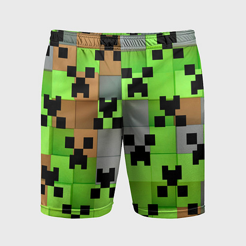 Мужские спортивные шорты Minecraft / 3D-принт – фото 1