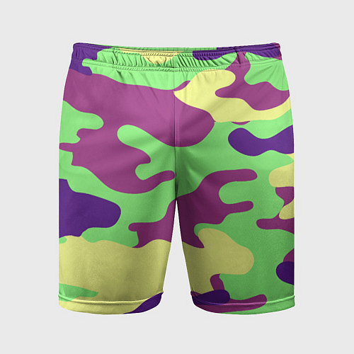 Мужские спортивные шорты Камуфляж / 3D-принт – фото 1