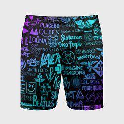 Мужские спортивные шорты ЛОГОТИПЫ РОК ГРУПП