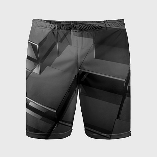 Мужские спортивные шорты ПЛИТЫ 3D / 3D-принт – фото 1