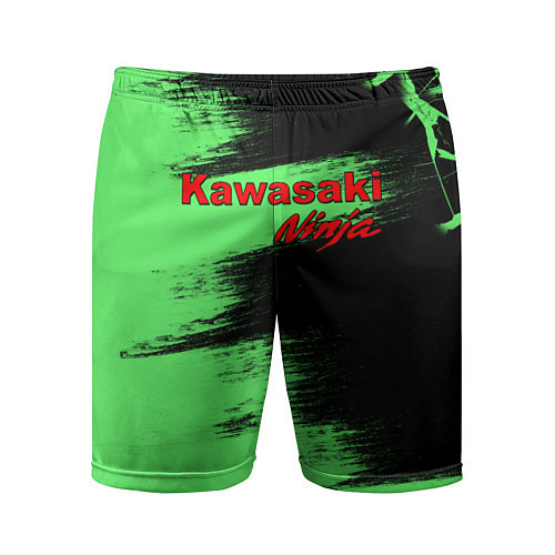 Мужские спортивные шорты Kawasaki / 3D-принт – фото 1