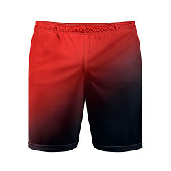 Шорты спортивные мужские RED, цвет: 3D-принт