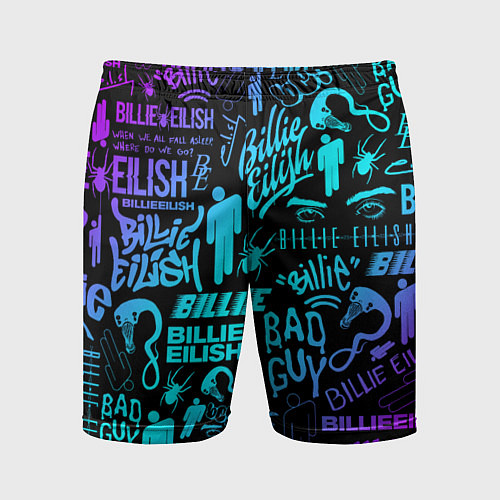 Мужские спортивные шорты BILLIE EILISH БИЛЛИ АЙЛИШ / 3D-принт – фото 1