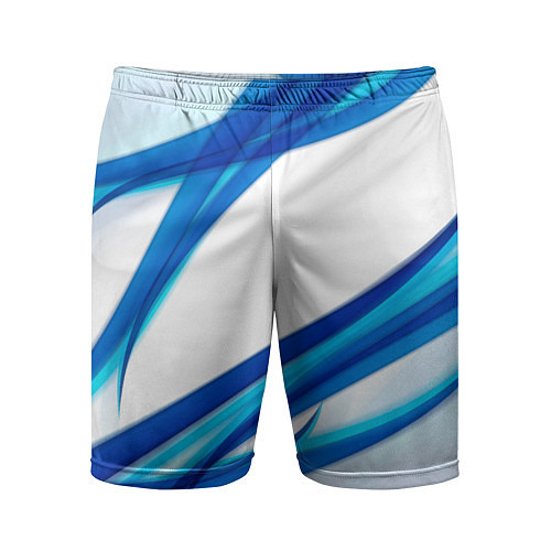 Мужские спортивные шорты STRIPES BLUE / 3D-принт – фото 1
