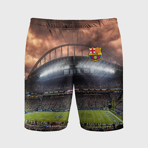 Мужские спортивные шорты FC BARCELONA / 3D-принт – фото 1