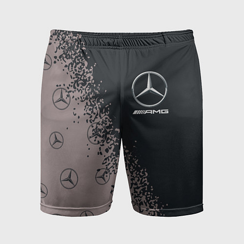 Мужские спортивные шорты MERCEDES МЕРСЕДЕС / 3D-принт – фото 1