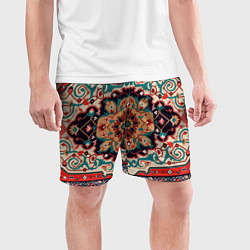 Шорты спортивные мужские Текстура ковра, цвет: 3D-принт — фото 2