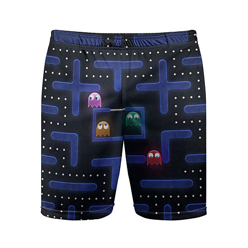 Мужские спортивные шорты Pacman / 3D-принт – фото 1