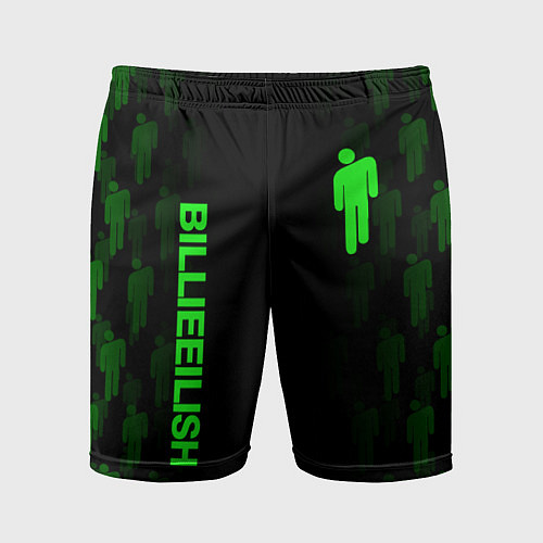 Мужские спортивные шорты BILLIE EILISH / 3D-принт – фото 1