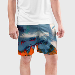 Шорты спортивные мужские Я художник, цвет: 3D-принт — фото 2