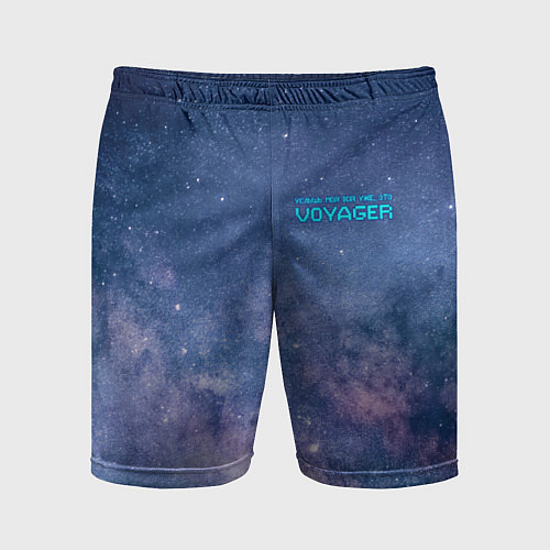 Мужские спортивные шорты Услышь мой вой уже, это Voyager / 3D-принт – фото 1