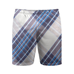 Шорты спортивные мужские Шотландка Z, цвет: 3D-принт