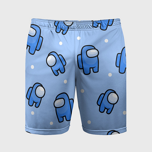 Мужские спортивные шорты Among Us - Синий цвет / 3D-принт – фото 1