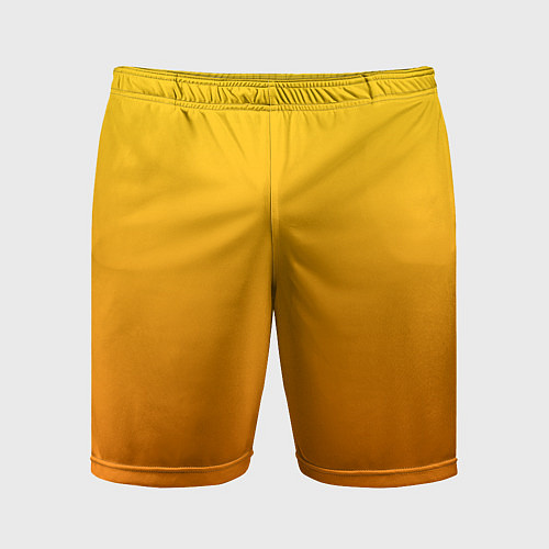 Мужские спортивные шорты Оранжевый градиент / 3D-принт – фото 1