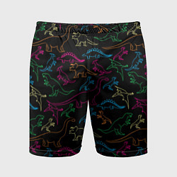 Мужские спортивные шорты Динозавры