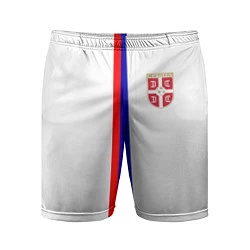Шорты спортивные мужские Сборная Сербии, цвет: 3D-принт