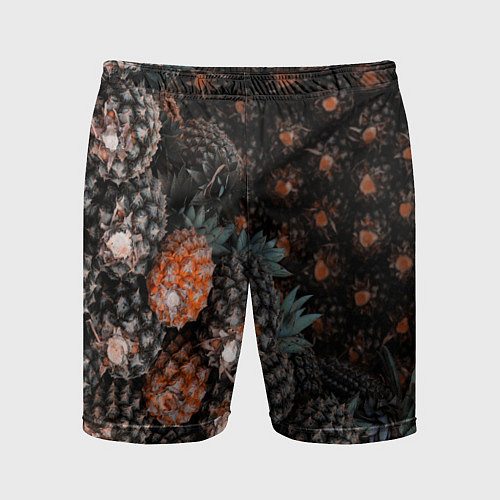 Мужские спортивные шорты Спелые ананасы / 3D-принт – фото 1