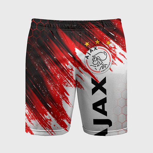 Мужские спортивные шорты FC AJAX AMSTERDAM ФК АЯКС / 3D-принт – фото 1