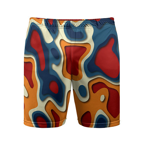 Мужские спортивные шорты Пятна краски / 3D-принт – фото 1