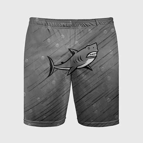 Мужские спортивные шорты Акула / 3D-принт – фото 1