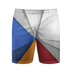 Шорты спортивные мужские Трегоугольник, цвет: 3D-принт
