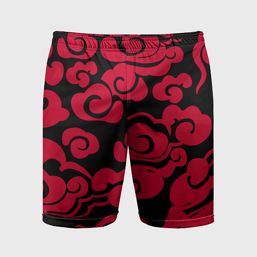 Мужские спортивные шорты Красное облако / 3D-принт – фото 1