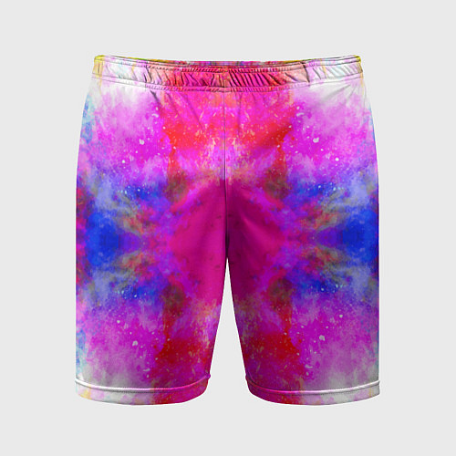Мужские спортивные шорты КРАСОЧНАЯ ГАЛАКТИКА / 3D-принт – фото 1