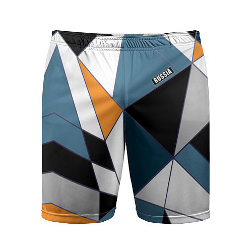 Мужские спортивные шорты Геометрический узор / 3D-принт – фото 1