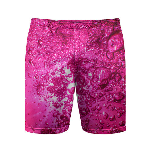 Мужские спортивные шорты Розовые Пузырьки / 3D-принт – фото 1