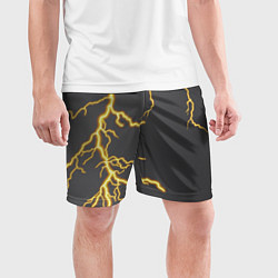 Шорты спортивные мужские Яркая молния, цвет: 3D-принт — фото 2