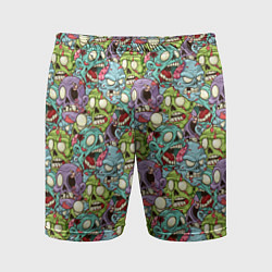 Шорты спортивные мужские Зомби, цвет: 3D-принт