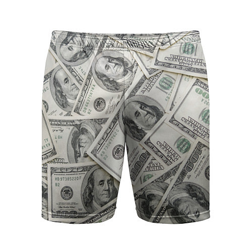 Мужские спортивные шорты Dollars money / 3D-принт – фото 1