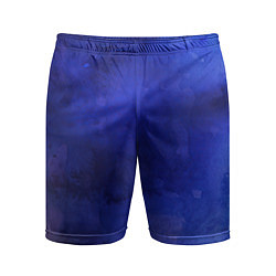Шорты спортивные мужские Синее размытие, цвет: 3D-принт